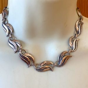 Jewelart vintage sterling silver 1940 retro necklace